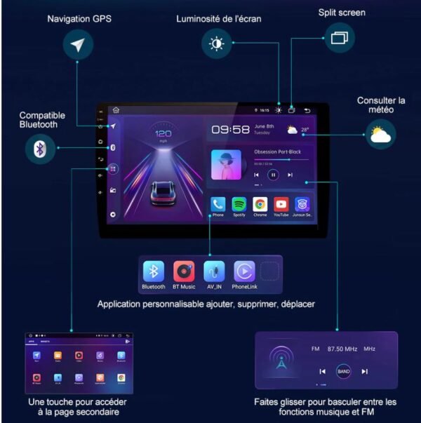 Android Carplay Peugeot 3008 (2009 - 2015) – Image 3