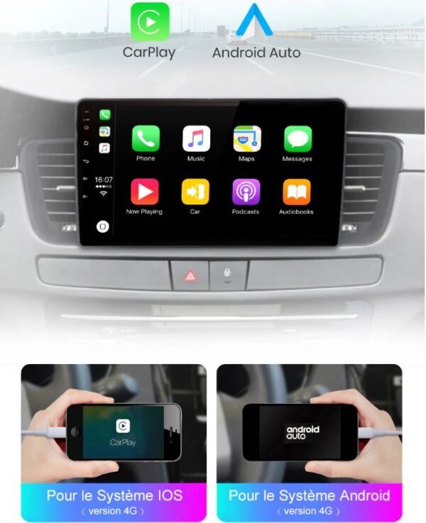 Android Carplay pour Peugeot 508 508SW – Image 4