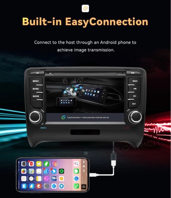 Android Carplay Audi TT MK2 8J (2006 – 2014) – Image 3