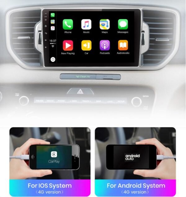 Autoradio Carplay Kia Sportage 4 QL (2016-2018) – Image 4