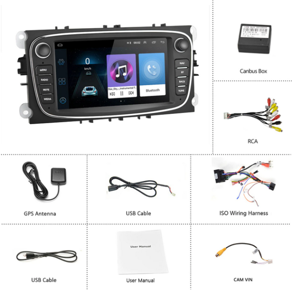 Android Carplay Ford Focus, Mondeo, s-max, c-max, Galaxy Kuga, Transit – Image 2