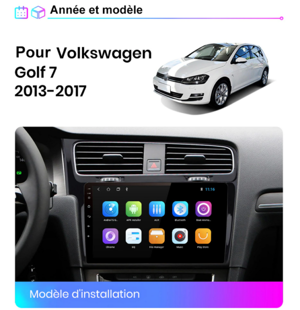 Android Carplay Volkswagen Golf 7 (2013-2017)