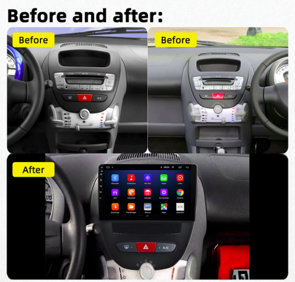 Autoradio android Carplay Peugeot 107 – Image 7