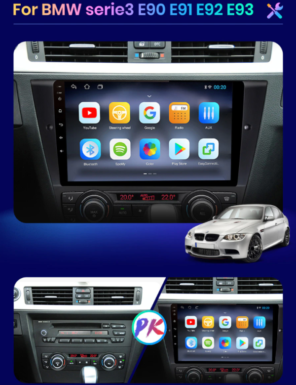 Android Carplay BMW série 3 & 5 E90 E91 E92 E93