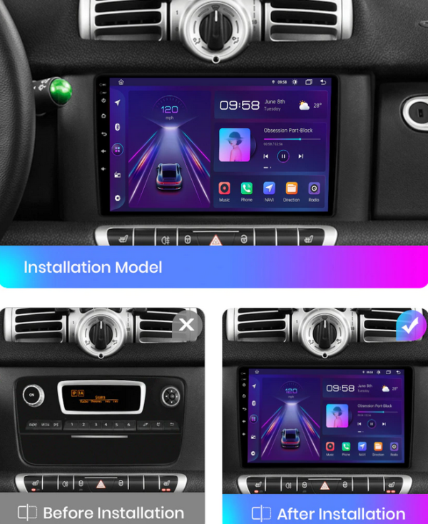 Android smart Fortwo 2  (2010-2015) – Image 5