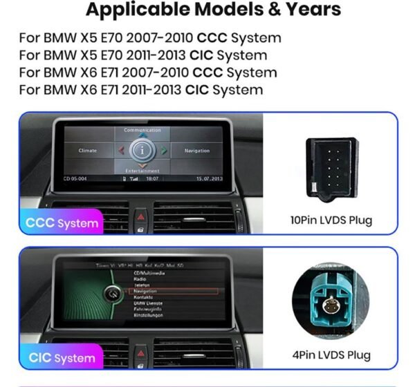 Android Carplay BMW X5 E70 & X6 E71 (2007–2014) – Image 2