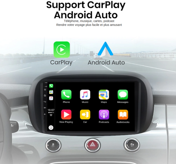 Android Carplay Fiat 500X (2014-2020) – Image 3