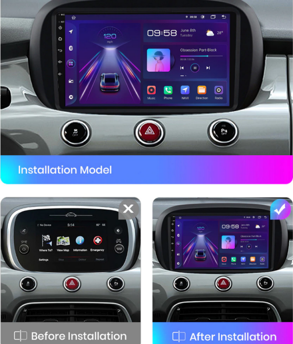 Android Carplay Fiat 500X (2014-2020) – Image 5