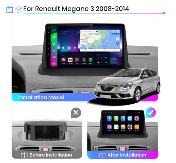 Android Renault Megane 3 Fluence (2008-2013)