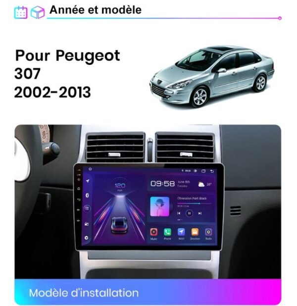 Android Carplay Peugeot 207