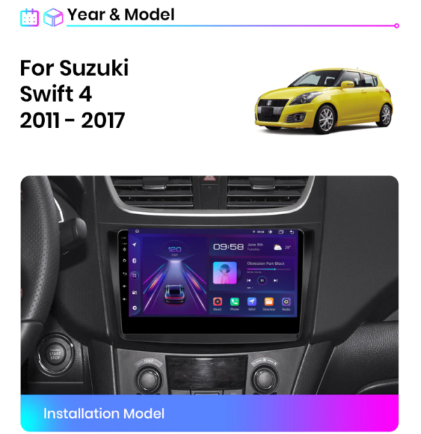 Android SUZUKI SWIFT 4 (2011–2017)