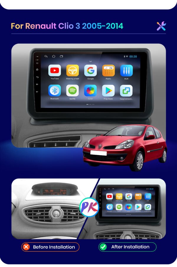 Android Renault Clio 3 (2005-2014)