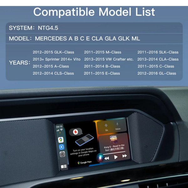 Mercedes Benz, système petBecker, navigation technique, A, B, C, E, CLA, GLA, GLK, ML, NTG4.5 – Image 2