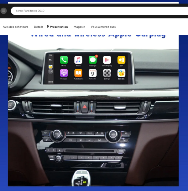 Boitier CarPlay  1 2 3 4 5 6 7 Series X1 X3 X4 X5 X6